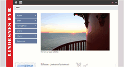 Desktop Screenshot of lindesnesfyr.no